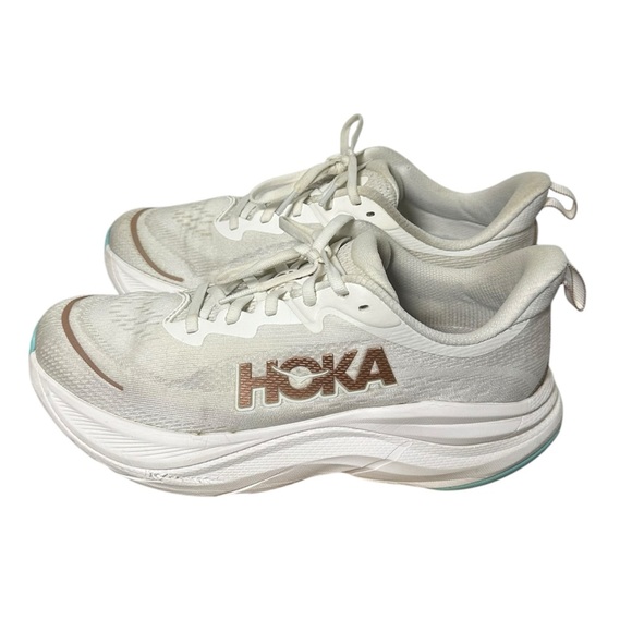 Hoka One One Skyflow Womens Size 9 Frost Rose Gold Athletic Running Shoes - Picture 1 of 7
